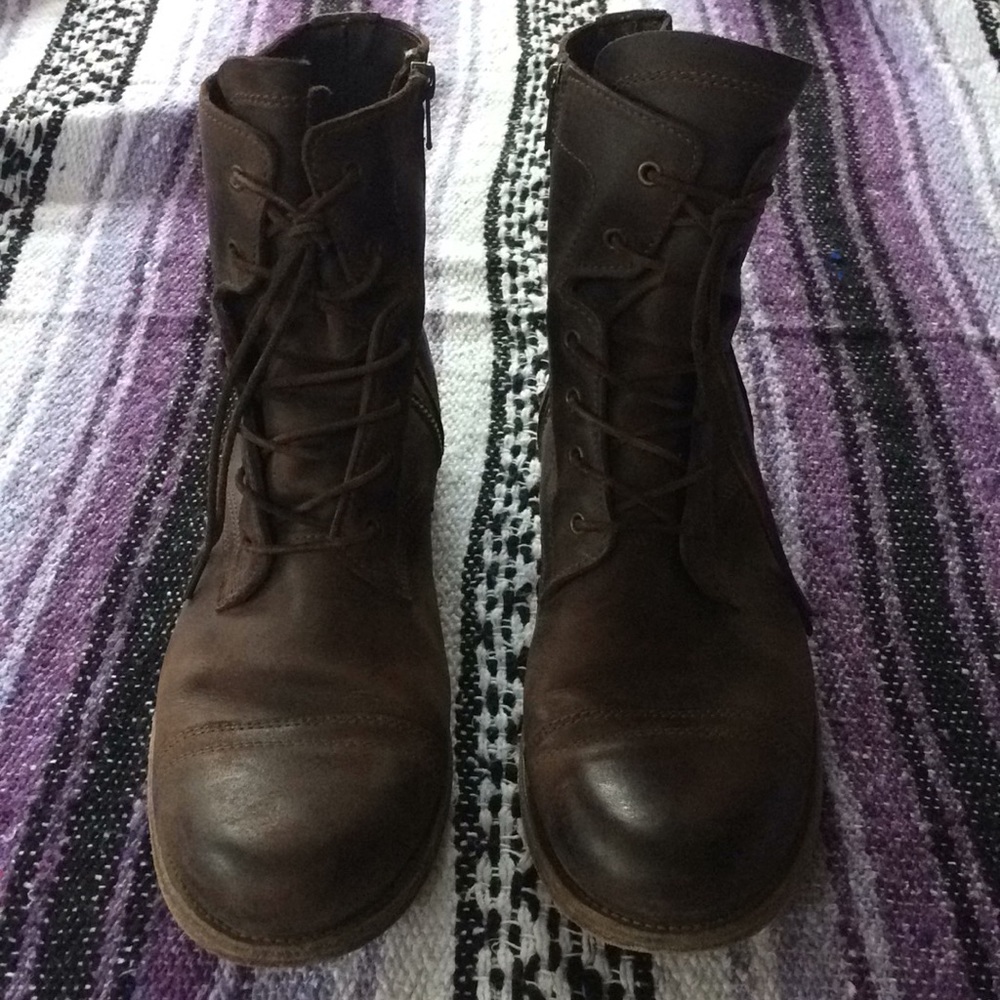 Leather boots